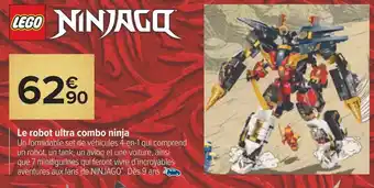 Carrefour Lego le robot ultra combo ninja offre