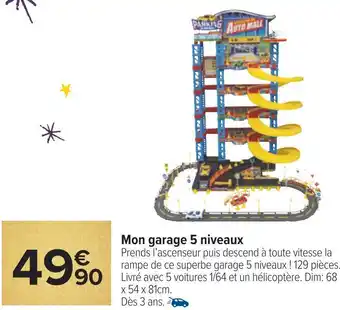 Carrefour Speed track mon garage 5 niveaux offre