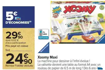Carrefour Ravensburger xoomy maxi offre