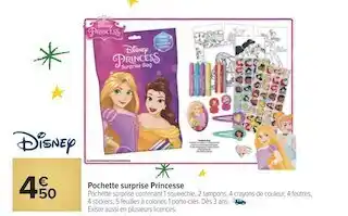 Carrefour Disney pochette surprise princesse offre
