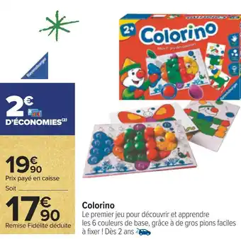 Carrefour Ravensburger colorino offre