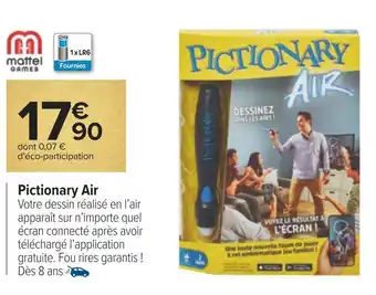 Carrefour Mattel games pictionary air offre
