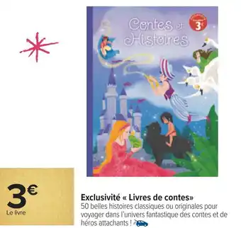 Exclusivité livres de contes