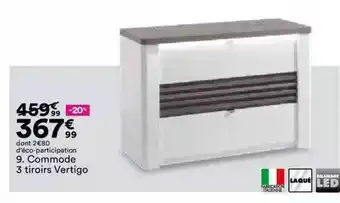 BUT Commode 3 tiroirs vertigo offre