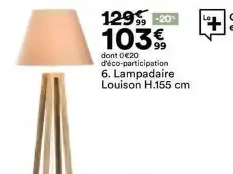 BUT Lampadaire louison h. 155 cm offre