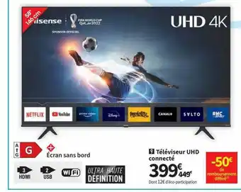 Conforama Téléviseur uhd connecté offre
