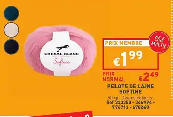 Trafic Pelote de laine softine offre