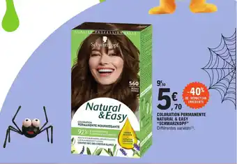 E.Leclerc Coloration permanente natural & easy "SCHMARZKOPF" offre