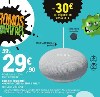 Enceinte connectée garantie constructeur 2 ans