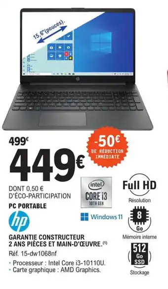 E.Leclerc PC portable offre