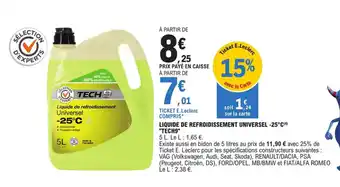 E.Leclerc Liquide de refroidissement universel -25C "TECH9" offre