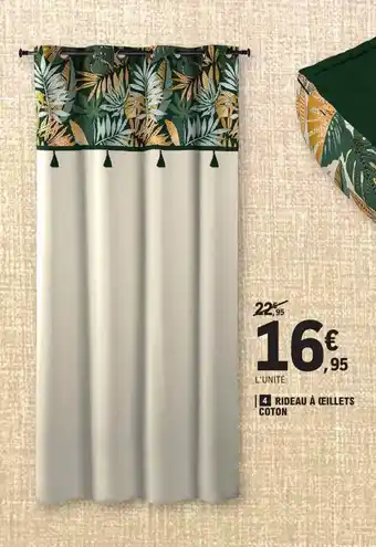 Rideau Ă Ćillets coton