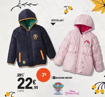 E.Leclerc Blouson enfant offre