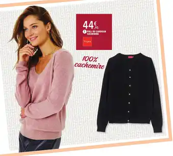 E.Leclerc Pull ou cardigan cachemire offre