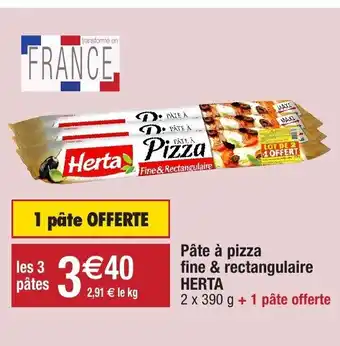 Migros Pâte à Pizza Fine & Rectangulaire HERTA offre
