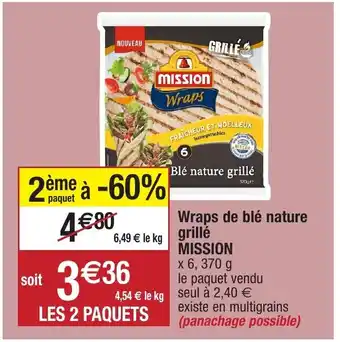 Wraps De Blé Nature Grillé MISSION
