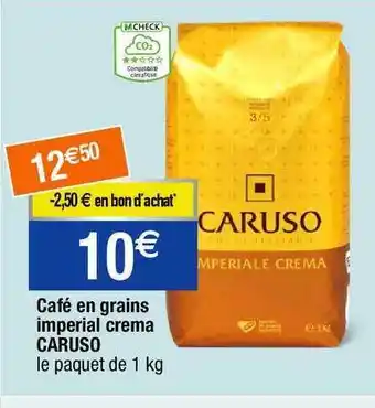 Migros Café en grains imperial crema caruso offre