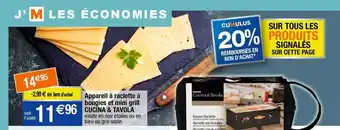 Migros Appareil à raclette à bougies et mini grill cucina & tavola offre