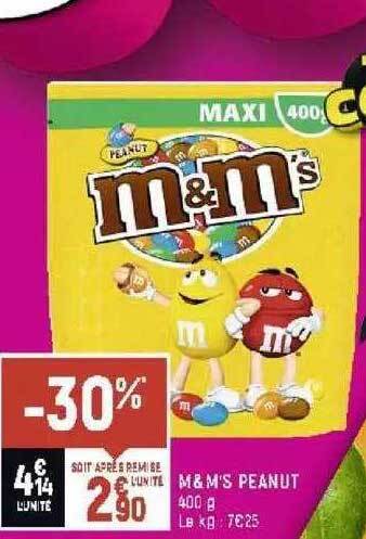 Spar M&m's peanut offre