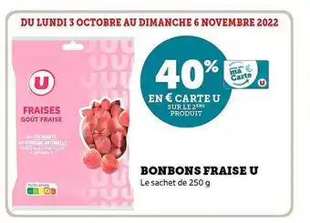 Super U Bonbons fraise u offre