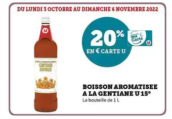 Super U Boisson aromatisée à la gentiane u 15° offre