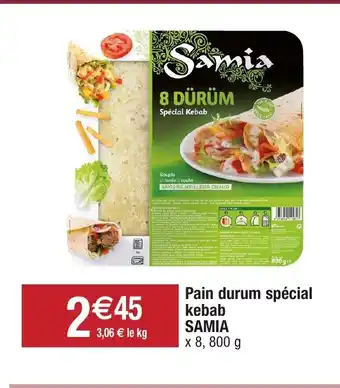 Migros Pain Durum Spécial Kebab SAMIA offre