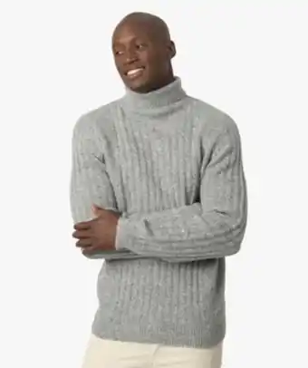 Gémo Pull homme en maille côtelée avec col montant vue1 - gemo (homme) - gemo offre
