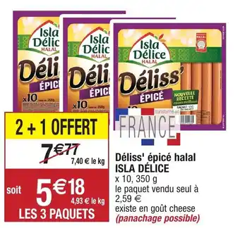 Migros Déliss épicé Halal Isla Délice offre