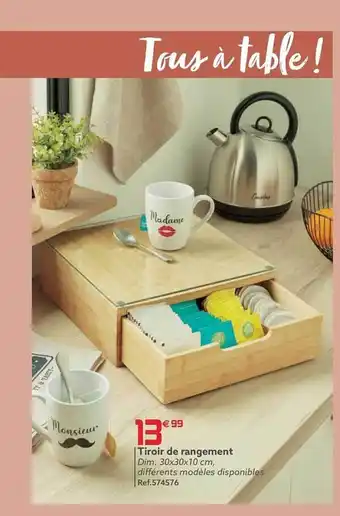 Gifi Tiroir de rangement offre