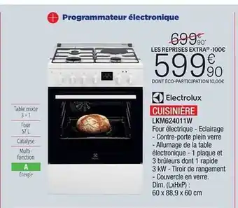 Extra Cuisinière electrolux offre