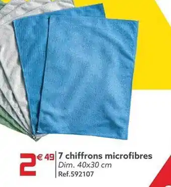 Gifi 7 chiffons microfibres offre