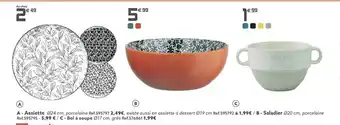 Gifi Assiette, saladier, bol à soupe offre