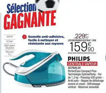 Extra Centrale vapeur philips offre