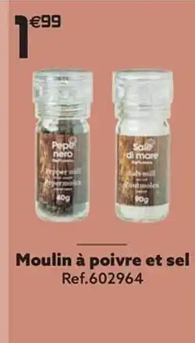 Gifi Moulin à poivre et set offre