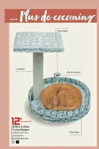 Gifi Arbre à chat 2 couchages offre