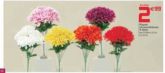Gifi Piquet chrysanthèmes 9 têtes offre
