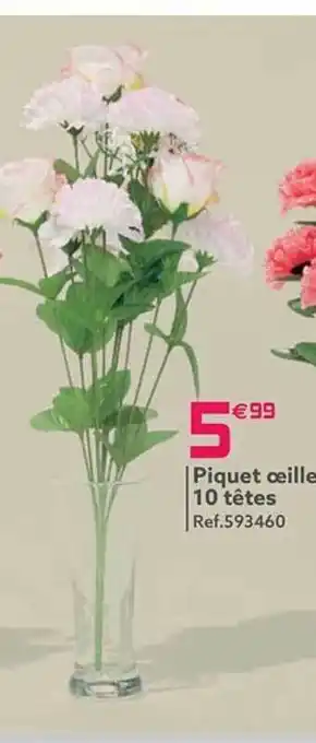 Gifi Piquet œillets 10 têtes offre