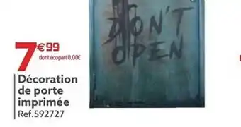 Gifi Décoration de porte imprimée offre