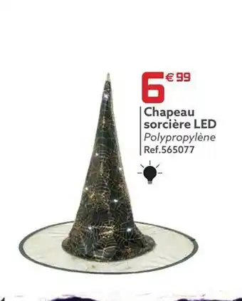 Gifi Chapeau sorcière led offre