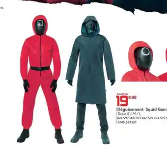 Gifi Déguisement squid game offre