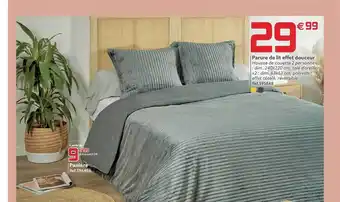 Gifi Parure de lit effet douceur, panière offre