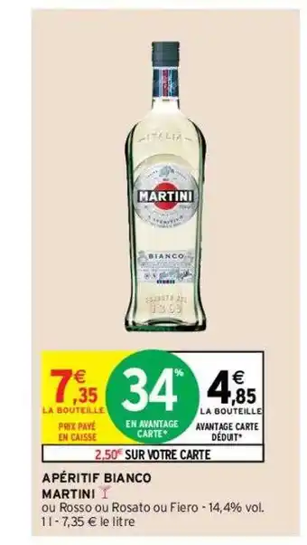 Intermarché Contact Apéritif bianco martini offre
