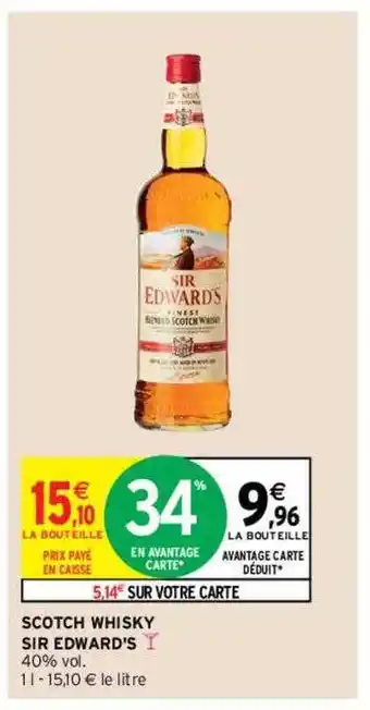 Scotch whisky sir edward's