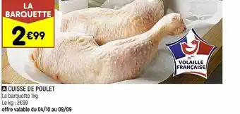 Leader Price Cuisse de poulet offre