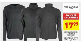 Stokomani Le pull col rond, camioneur, cheminée ou le cardigan zippé, le pull col roulé ted lapidus paris offre