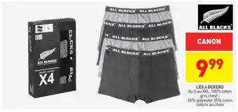 Stokomani Les 4 boxers all blacks offre