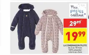 Stokomani La combinaison pilote mes petits cailloux offre