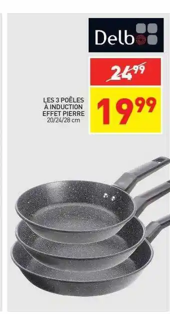 Stokomani Les 3 poêles à induction effet pierre delb offre