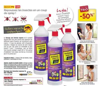 Teleshopping Barrage aux insectes repouss 3l offre