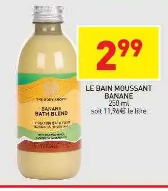 Le bain moussant banane